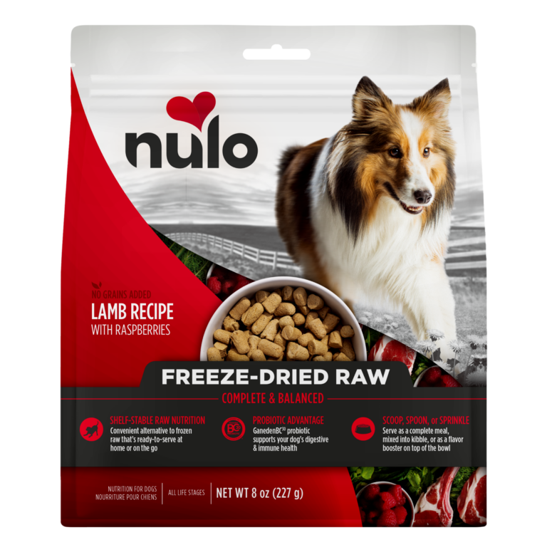 Nulo Raw Lamb Recipe with Raspberries Freeze-Dried Dog Food