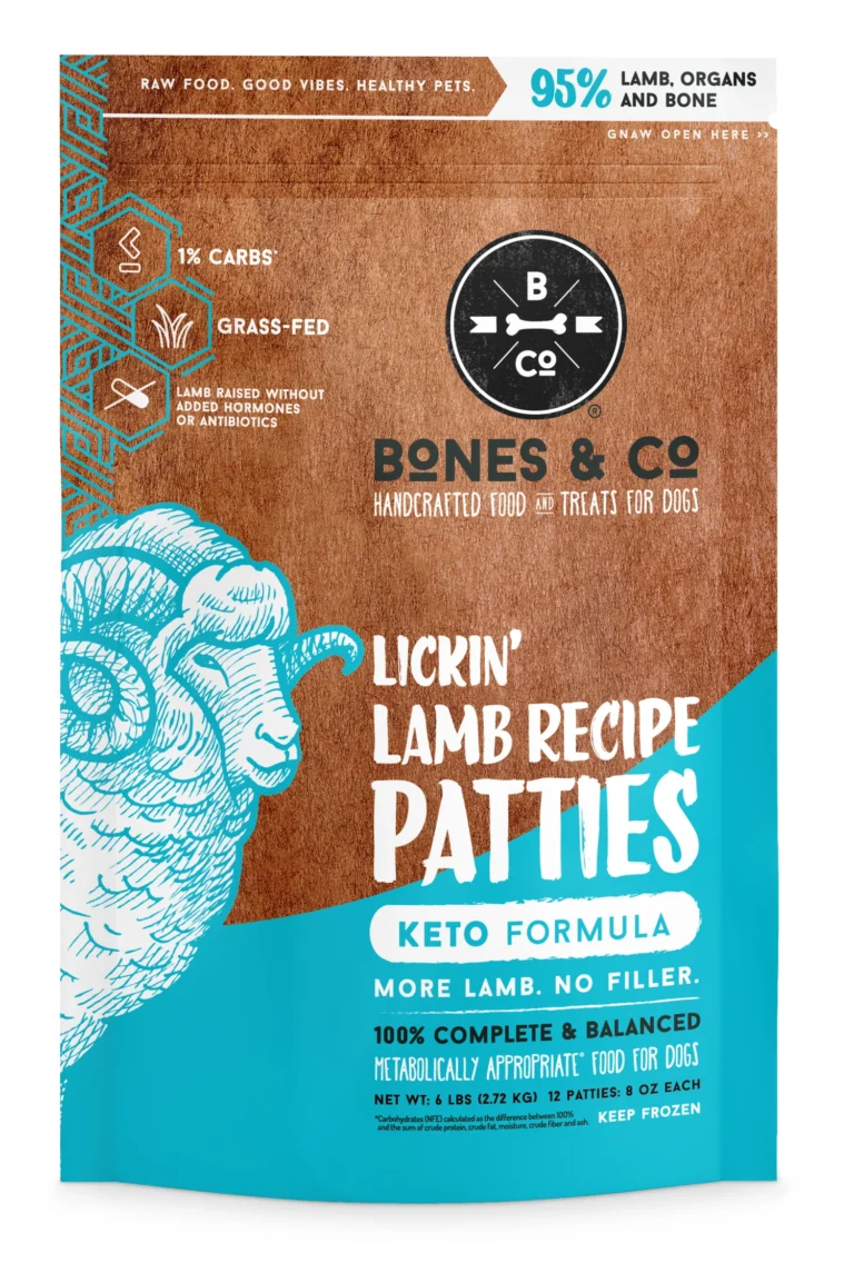 Bones & Co Grass-Fed Lamb Raw - The Bones & Co. Frozen Dog Food
