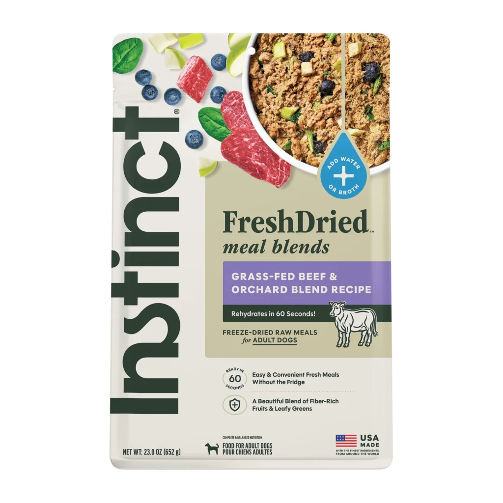 Instinct FreshDried Meal Blends Beef & Orchard Blend Freeze-Dried Dog Food