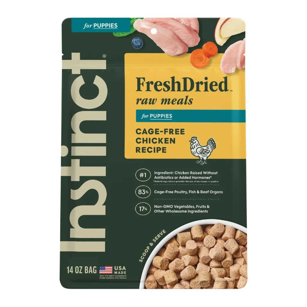 Instinct FreshDried Raw Meals for Puppies Chicken Recipe Grain-Free Freeze-Dried Dog Food