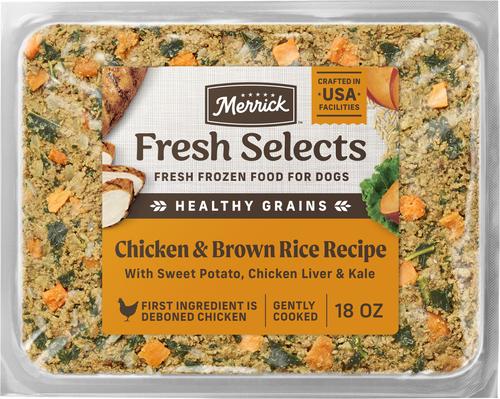 Merrick Fresh Selects Chicken & Brown Rice Fresh Frozen Dog Food