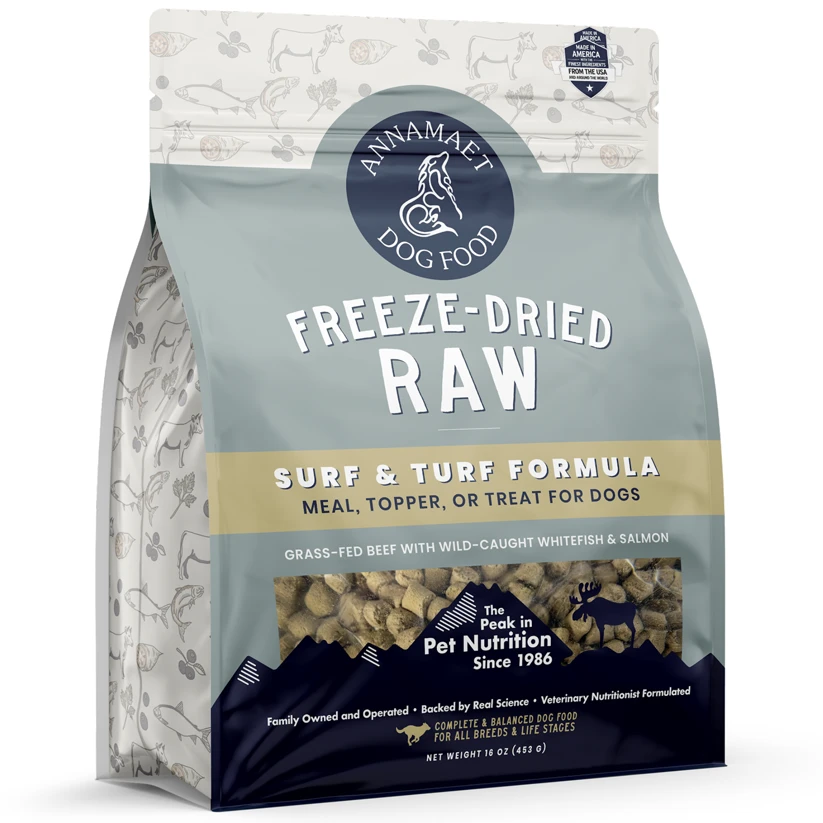 Annamaet Surf & Turf Raw Freeze-Dried Dog Food