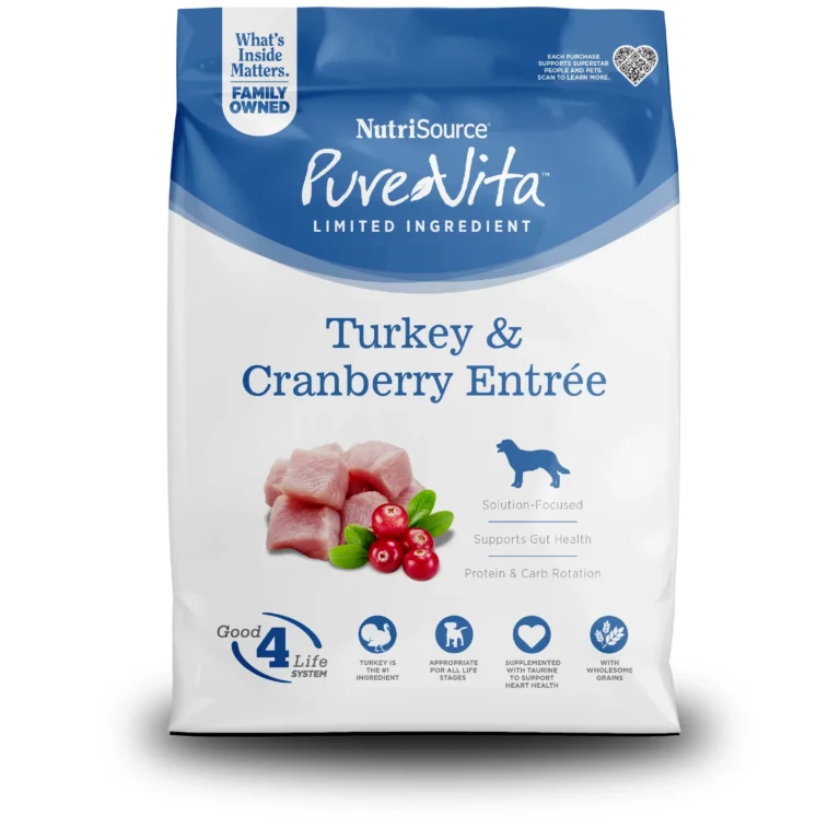 NutriSource PureVita Turkey & Cranberry Entree Dry Dog Food