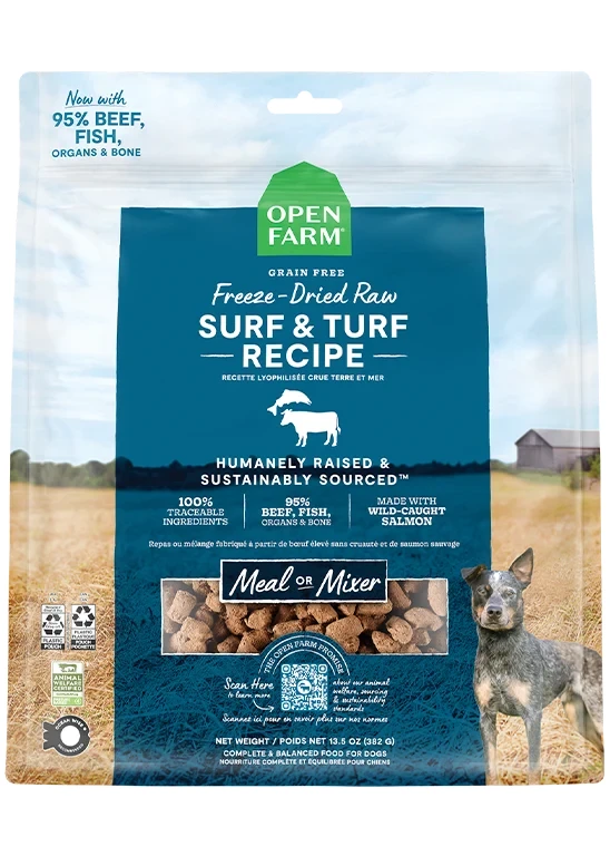 Open Farm Surf & Turf Raw Freeze-Dried Dog Food