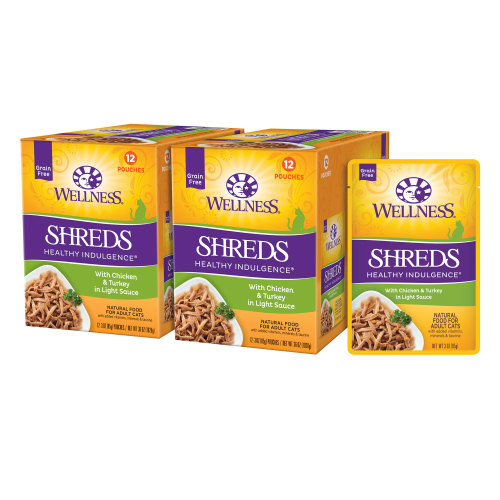 Wellness Complete Health Healthy Indulgence Shreds Chicken & Turkey Grain-Free Wet Dog Food