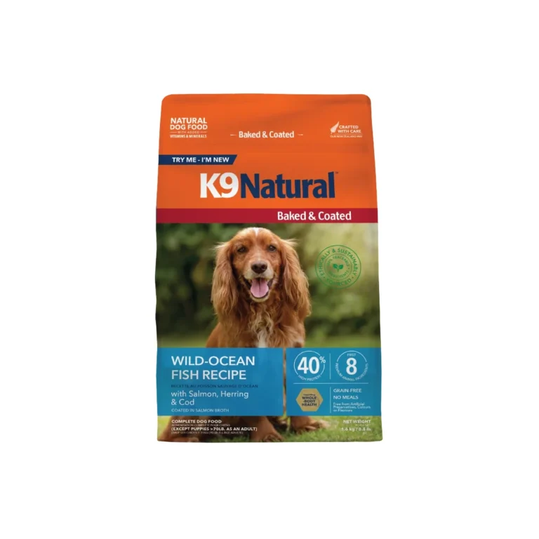 K9 Natural Baked & Coated Wild-Ocean Fish Recipe Grain-Free Dry Dog Food