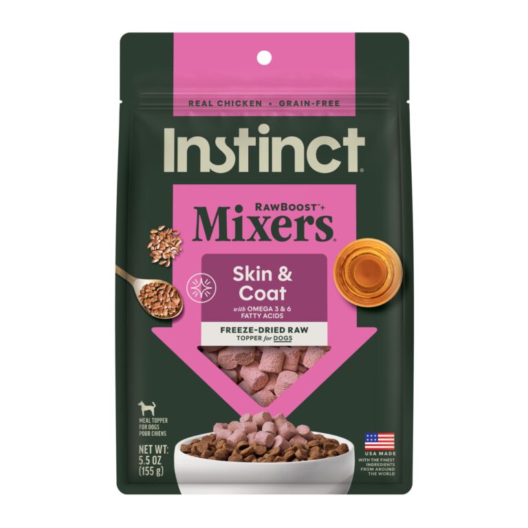 Instinct Raw Boost Frozen Mixers Skin & Coat Health Dog Food Topper