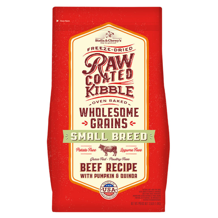 Stella & Chewy’s Small Breed Beef Recipe with Pumpkin & Quinoa Raw Coated Kibble Wholesome Grains Dry Dog Food