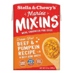 Stella & Chewy’s Marie’s Mix-Ins Grass-Fed Beef & Pumpkin Recipe in Beef Bone Broth Dog Food Mixer