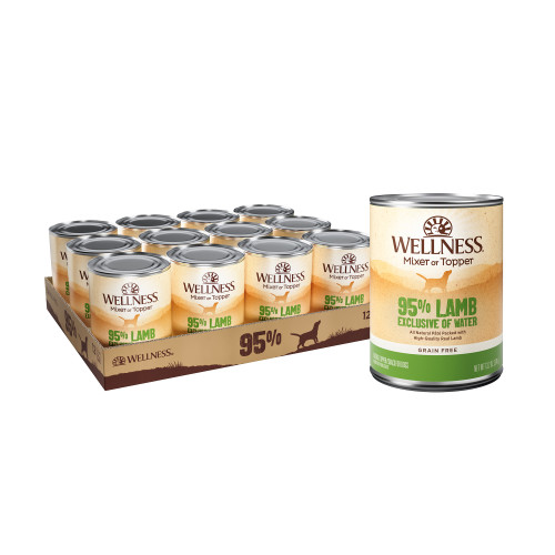 Wellness Ninety-Five Percent Lamb Grain-Free Dog Food Mixer or Topper