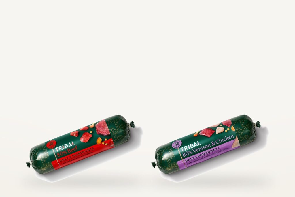 Dog food packaging